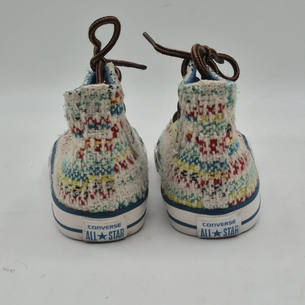 Converse Chuck Taylor All Star Shoes Infants Size 7 Multi Knit‎ High Top 746956F
